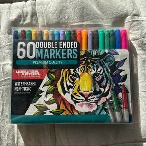 Double Ended Markers - 60 Colors